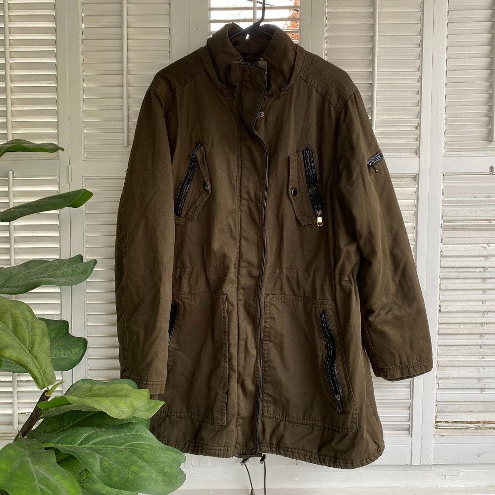 CB Established 1962 Padded Lined Green Anorak Quilted Jacket  Coat Size 2x